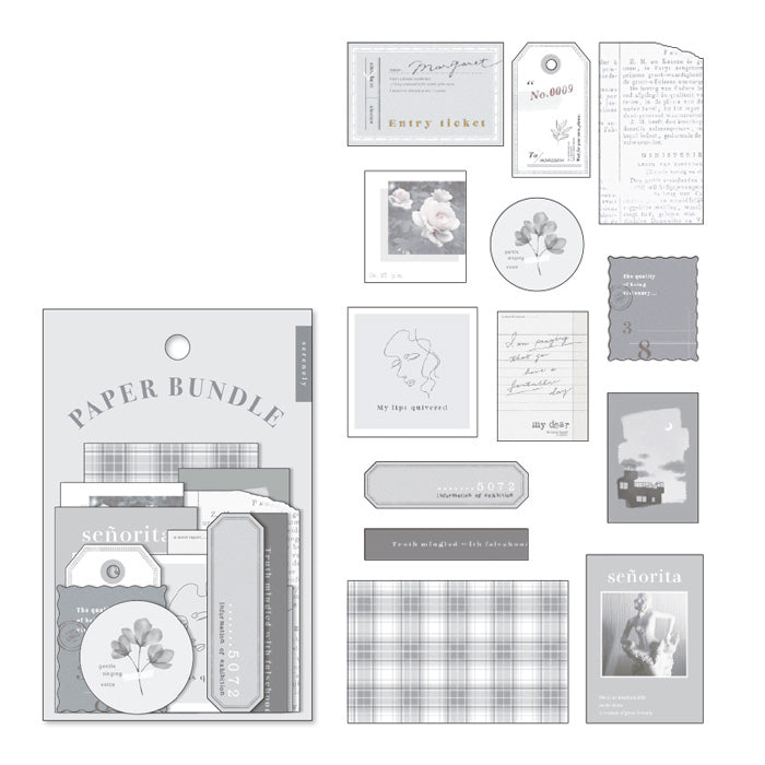 MIND WAVE ペーパーバンドルステッカー グレー