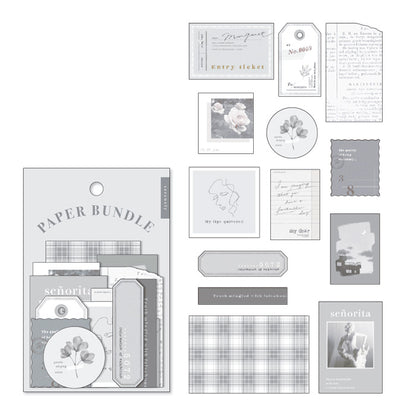 MIND WAVE ペーパーバンドルステッカー グレー