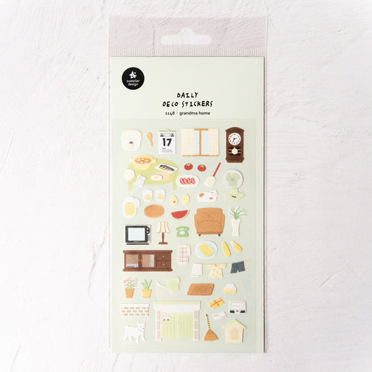 スワテリエ おばあちゃんの家シール 手帳デコ 韓国シール