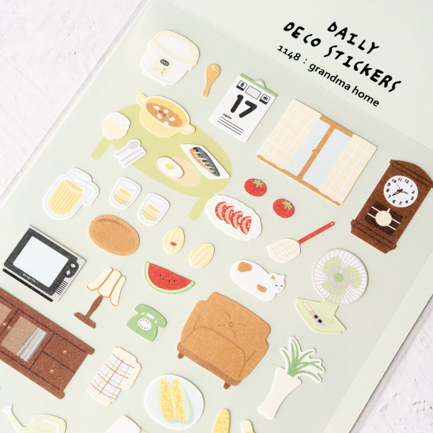 スワテリエ おばあちゃんの家シール 手帳デコ 韓国シール